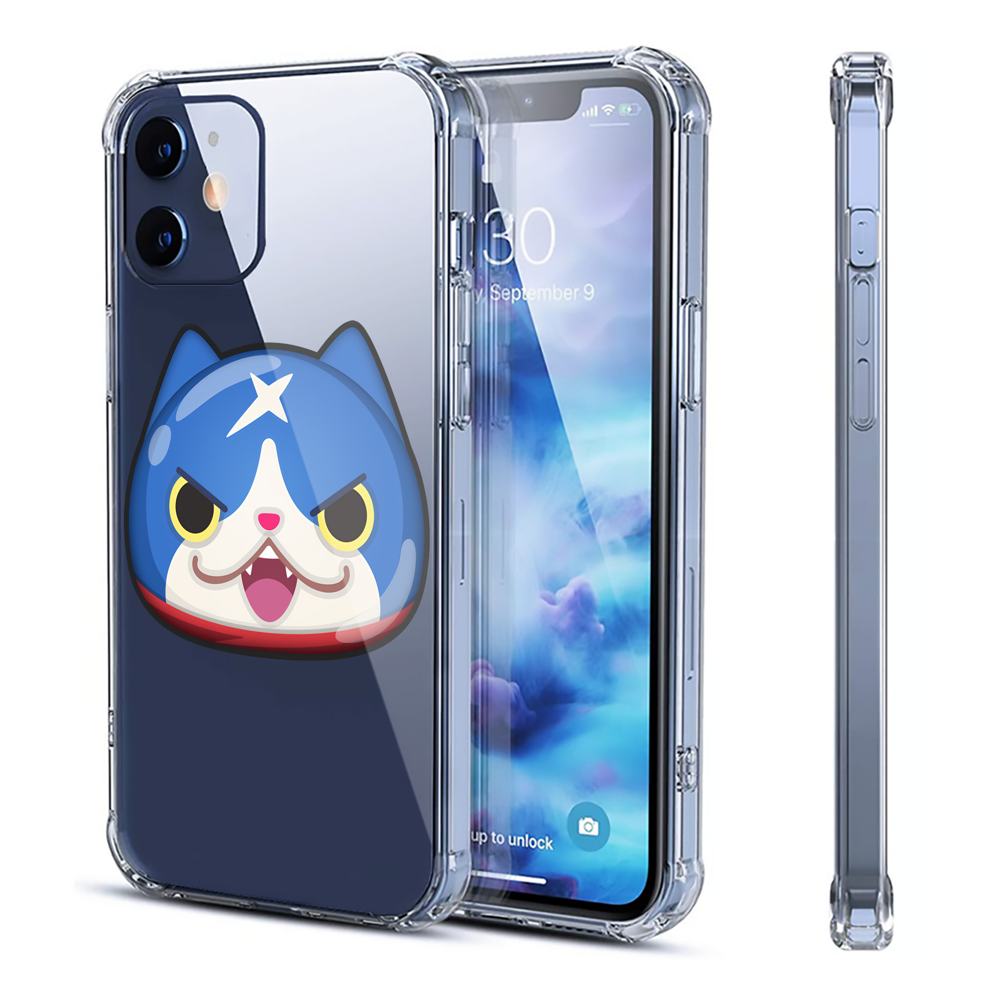 （画像用） 妖怪ウォッチ Yo-kai Watch 【iPhone 12シリーズ対応】透明スマホケース（クリアソフトケース）
